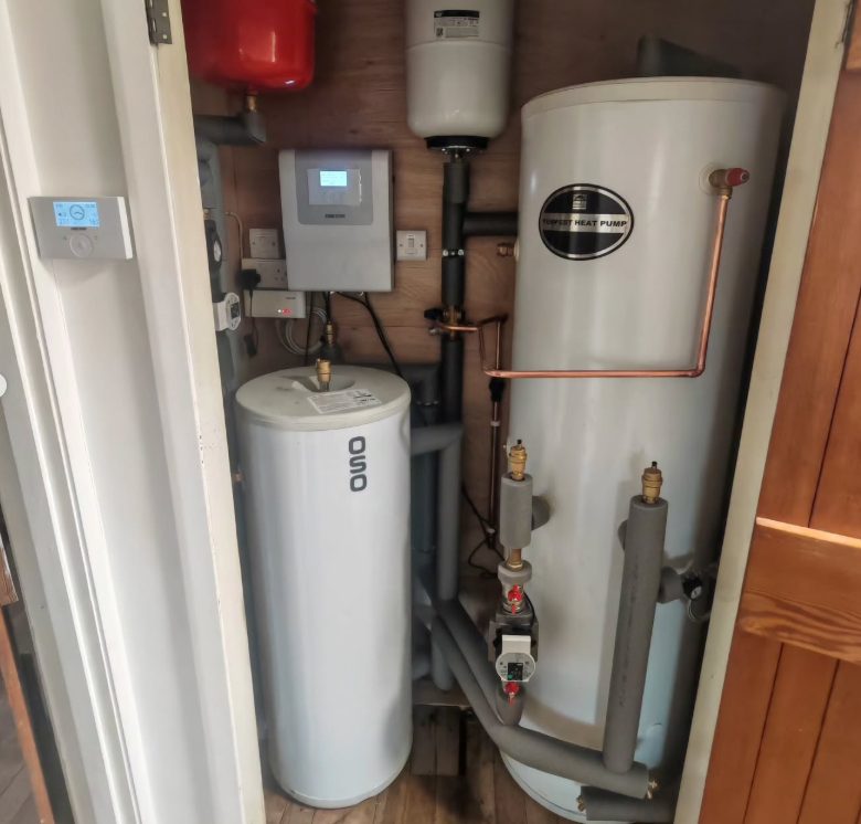 Air source heat pump cylinder and hot water system installed by FB Gas